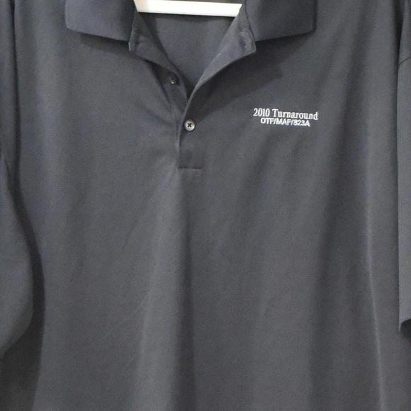 Nike DriFit Men Gray Golf Polo Shirt Logo Active Solid Pullover Short Sleeve XXL - Picture 4 of 4